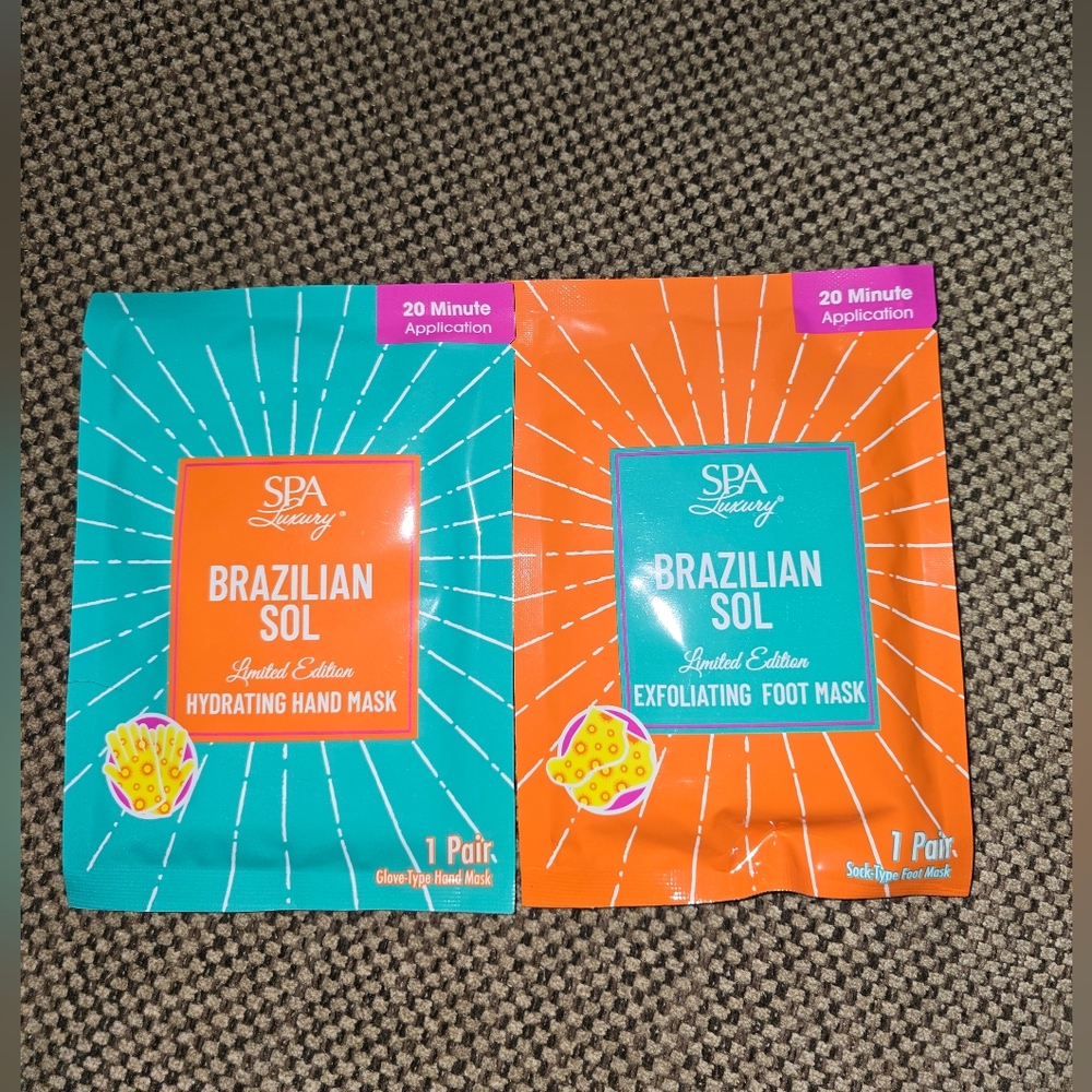 Brazilian Sol Hand and Foot Mask,Body Butter Pistacio&Carmel, Hand Cream